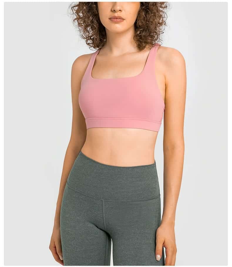 soutien-gorge de sport personnalisé à bretelles croisées vendeur