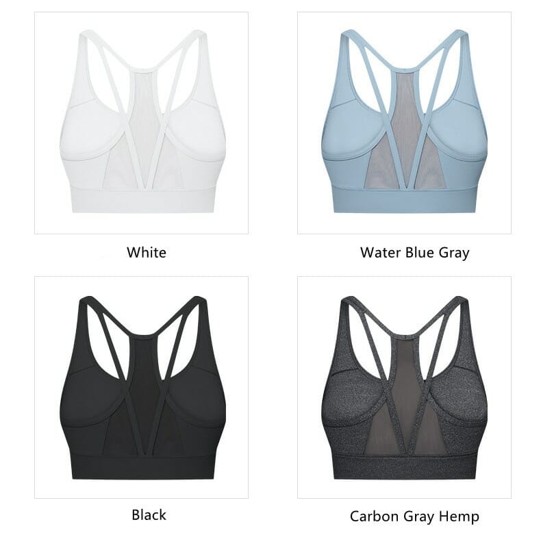 high impact running sports bra multi colored