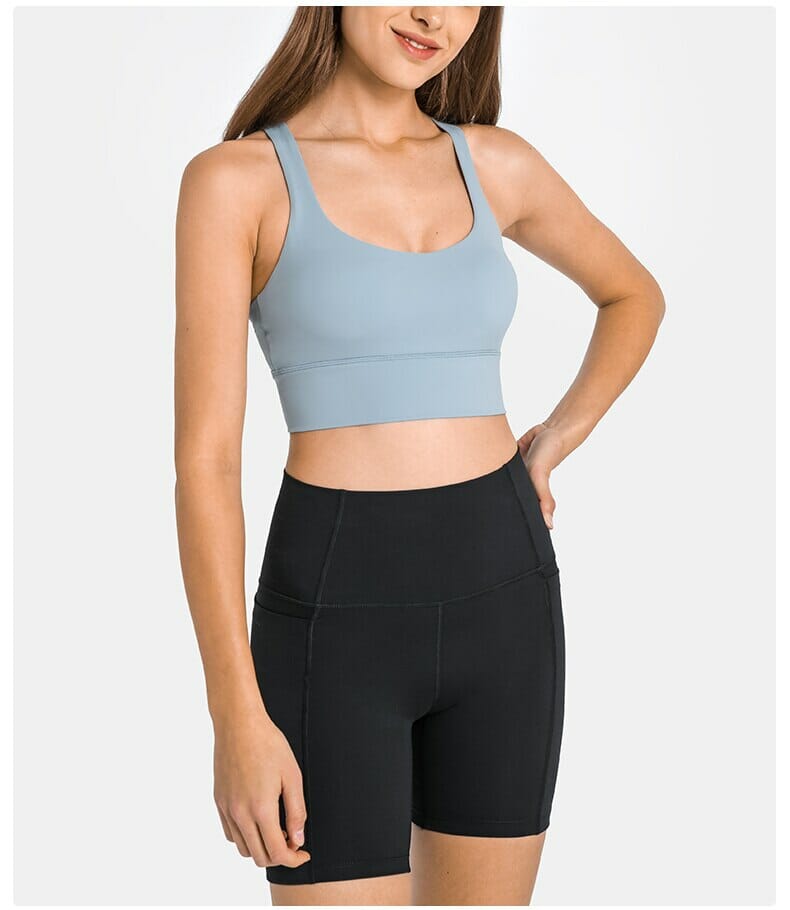 soutien-gorge de sport rembourré à fines bretelles sur mesure vendeur