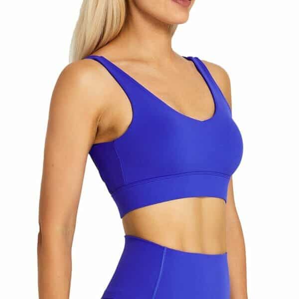 spaghetti strap padded sports bra manufacturer