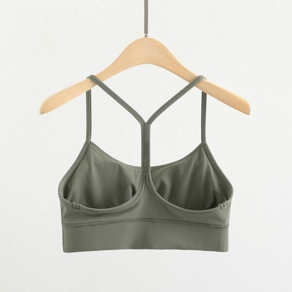 thin strap racerback sports bra supplier