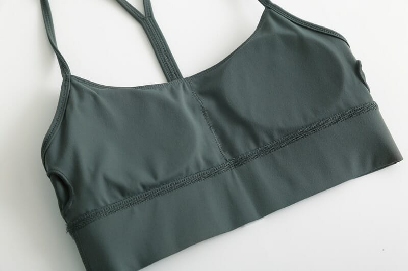 good quality thin strap racerback sports bra