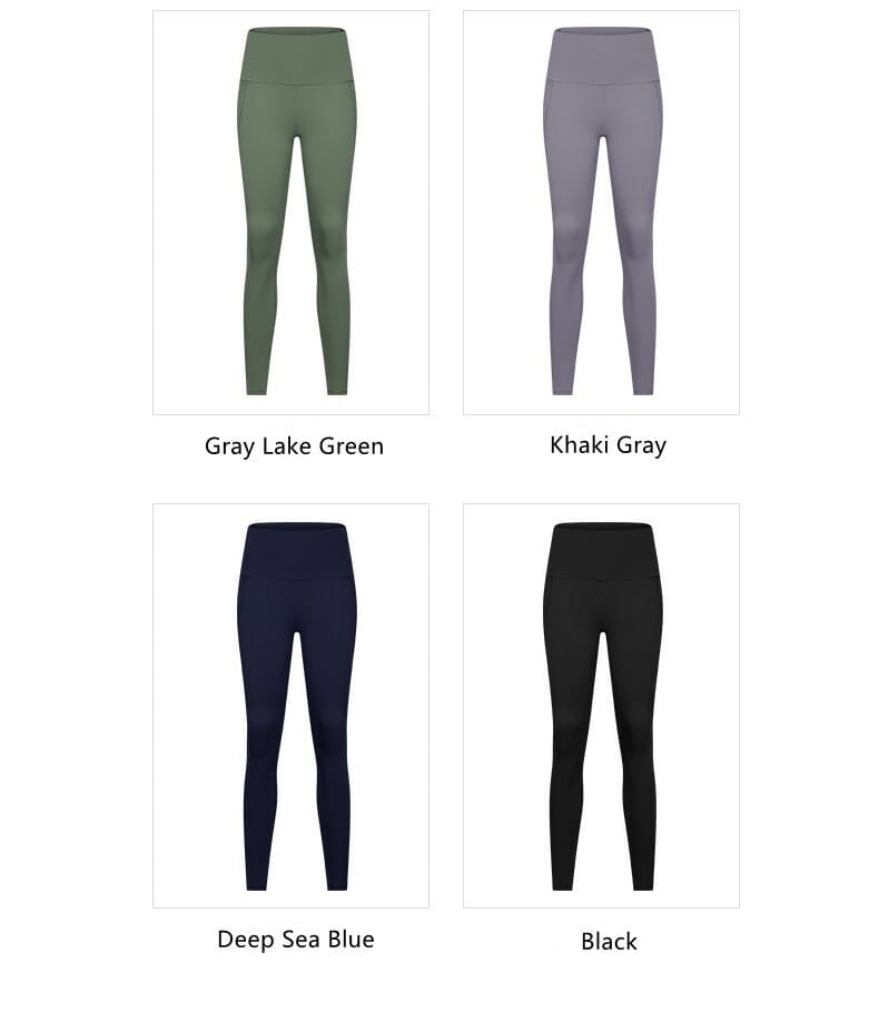 soft yoga pants with pockets multi colored