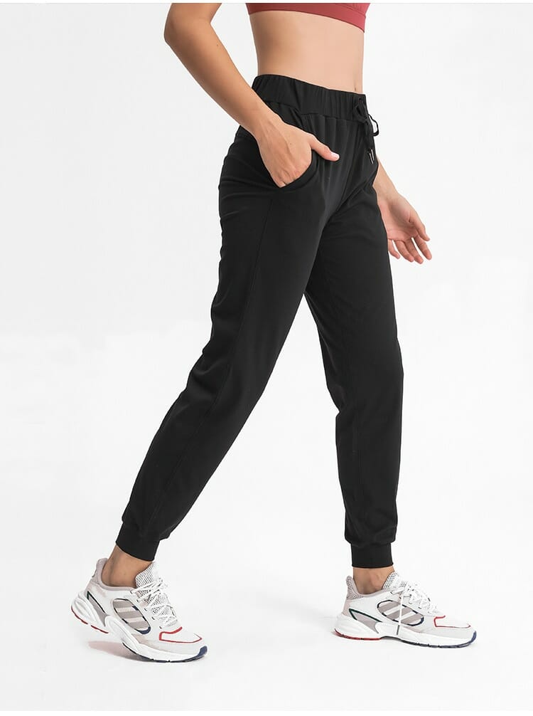 custom womens joggers with drawstring supplier