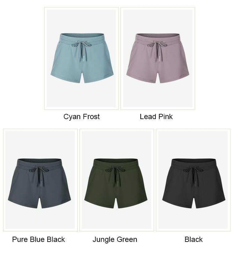 Designer Summer Quick-Dry Drawstring Waist Running Shorts Women Sports Workout Shorts Gym Athletic Shorts with Pockets