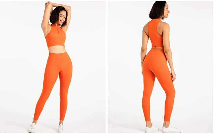 Hi Cloud Matte Soft 2 Piece Yoga Set Women Gym Clothing Half Zipper Bra Brushed Leggings Workout Clothes Sportswear