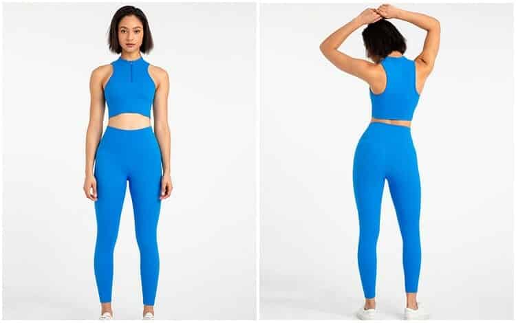 Hi Cloud Matte Soft 2 Piece Yoga Set Women Gym Clothing Half Zipper Bra Brushed Leggings Workout Clothes Sportswear