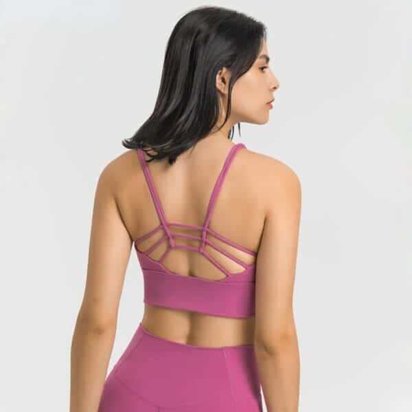 strappy cross back sports bra wholesale