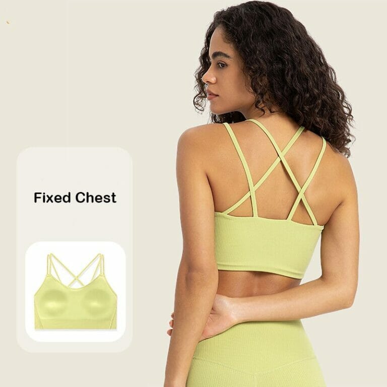 Strappy high impact sports bra manufacturer