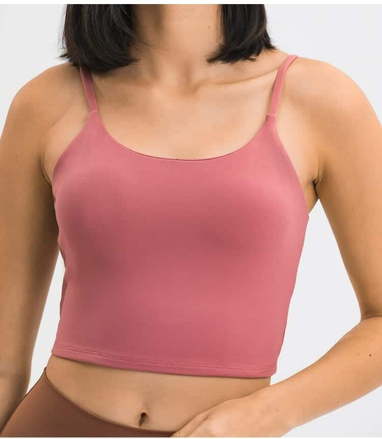 Strappy back light impact sports bra suit for yoga wholesale