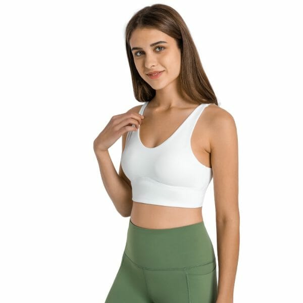 thin strappy back sports bra faactory