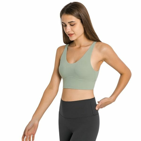 thin strappy back sports bra manufacturer