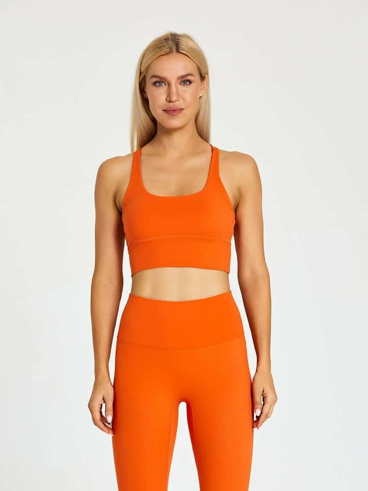 custom medium support sports bra for running