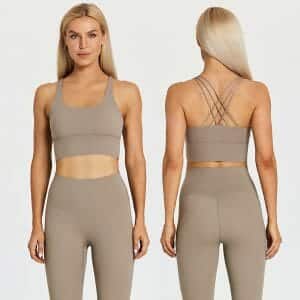 medium support sports bra for running