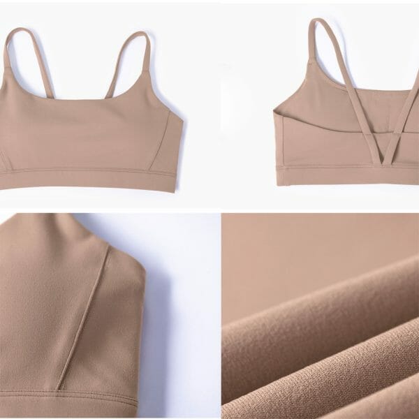 Strappy open back sports bra vendor