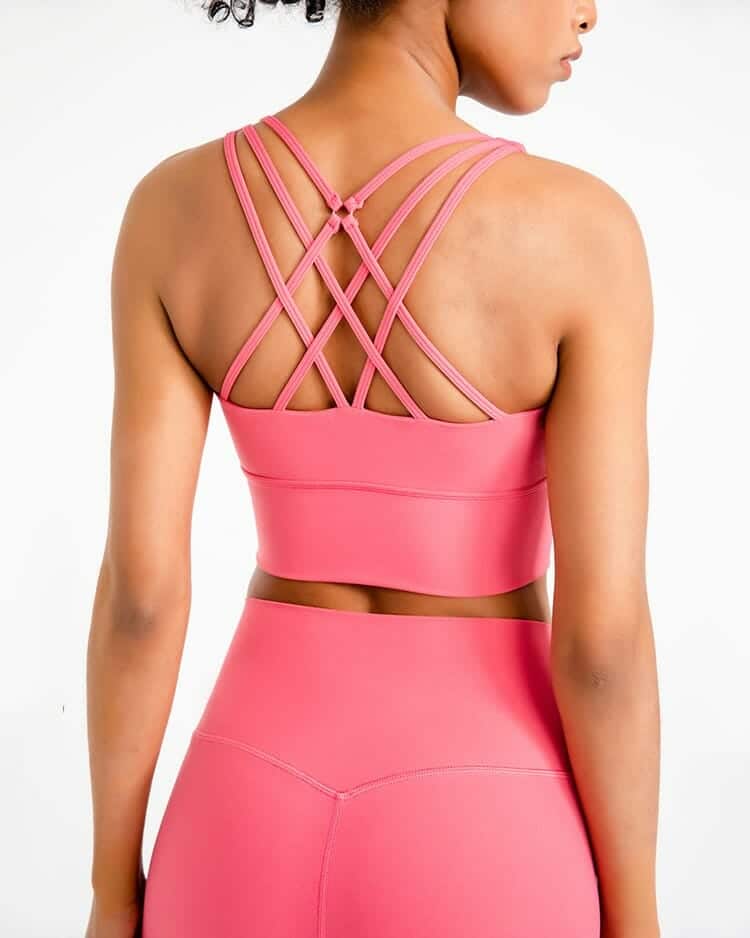 custom criss cross back bra wireless supplier