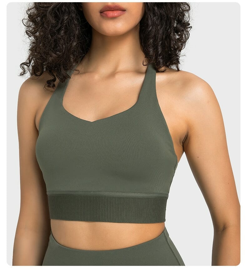 string back sports bras with pad