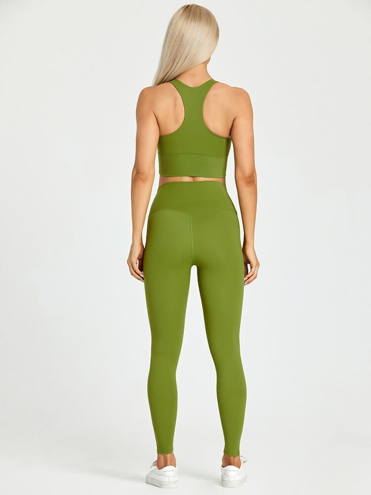 racerback yoga 2 piezas conjuntos de fábrica para las mujeres