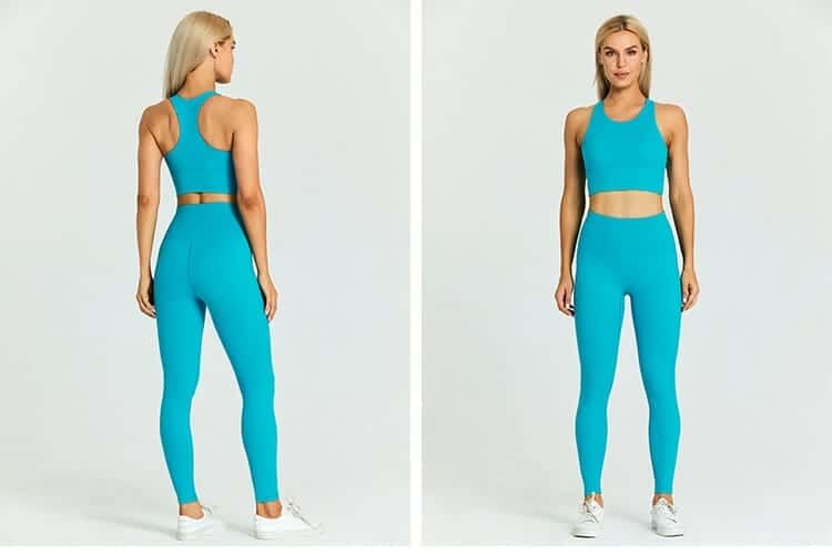 blue yoga 2 piece sets for women wholesale