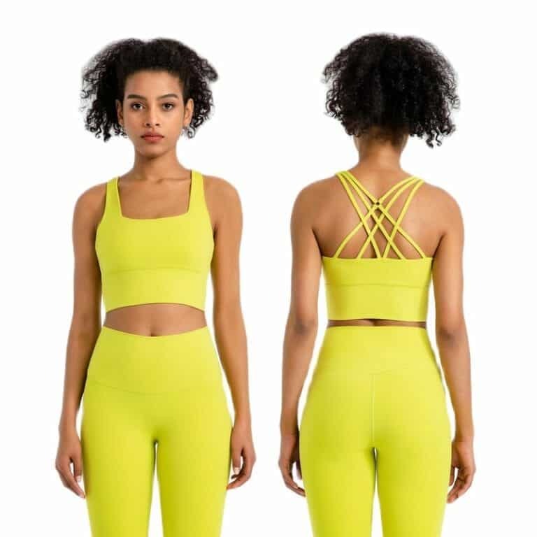 high waisted leggings and sports bra set wholesale