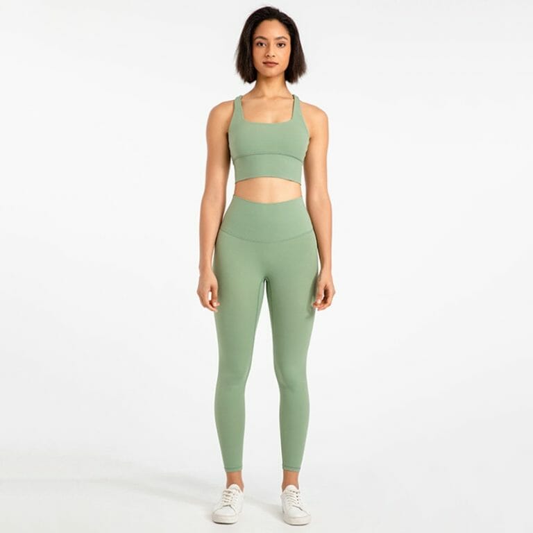 high waisted leggings and sports bra set manufacturer