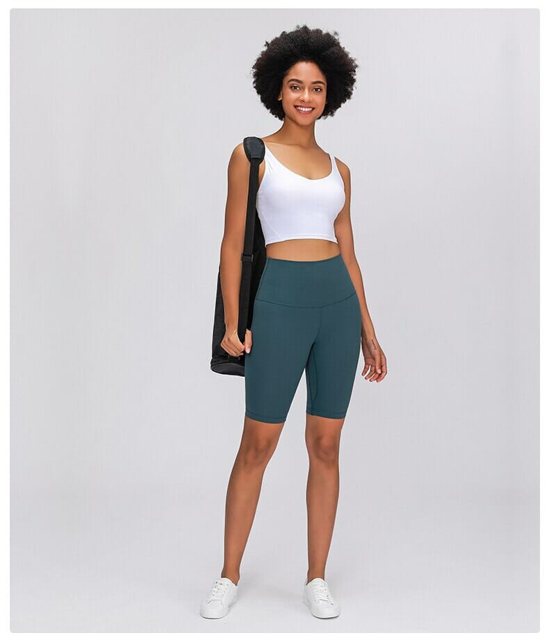 green shorts with inner pockets