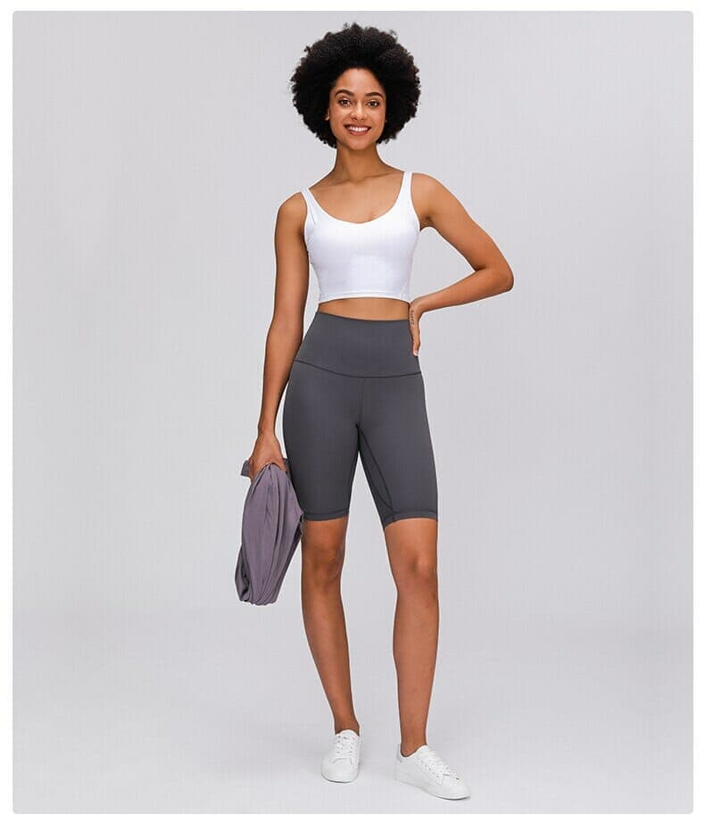 grey shorts with inner pockets