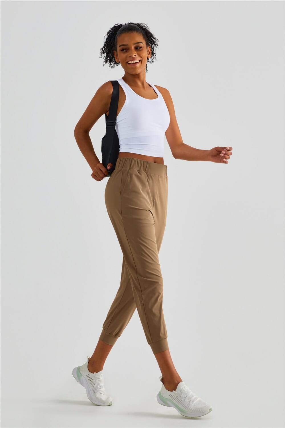 custom 3/4 length womens joggers manufacturer