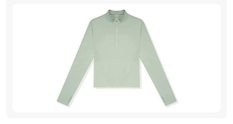 nylon half zip jacket long sleeve