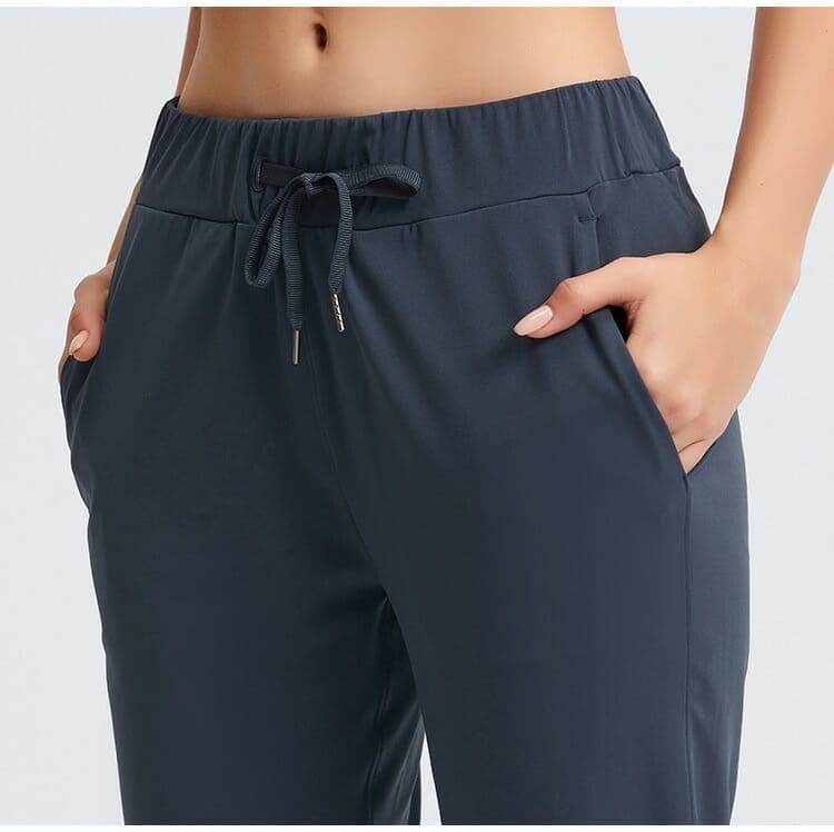 custom black womens drawstring sweatpants wholesale