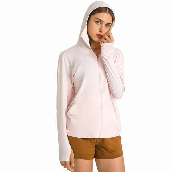 uv protection long sleeve hoodie