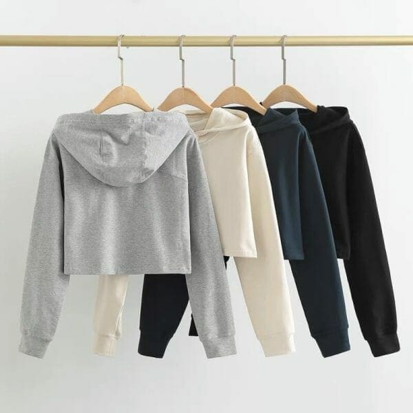 women's cropped hoodie sweatshirt manufacturer