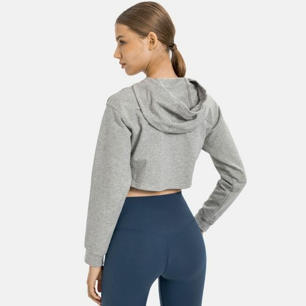 women's cropped hoodie sweatshirt supplier