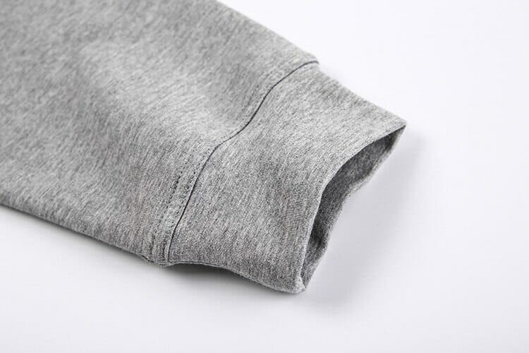 sudadera con capucha gris de manga larga al por mayor