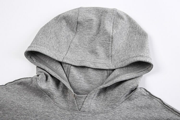 best grey cropped hoodie women's