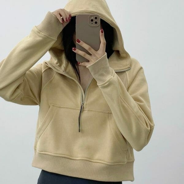 half zip cotton hoodie manufacturer