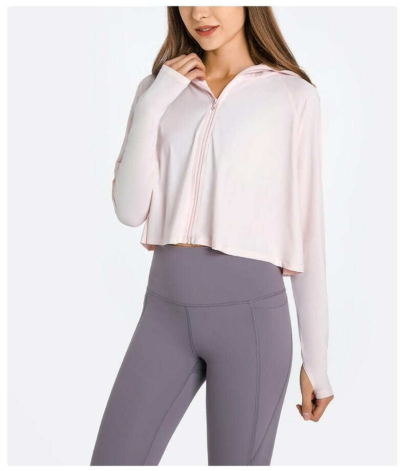 UV protection upf 50 hooded shirt pink wholesale