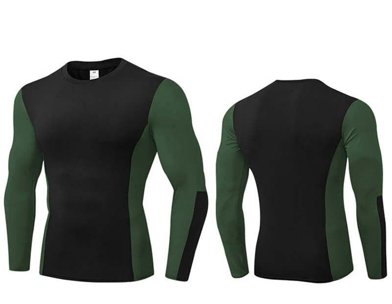 custom mens long sleeve training tops supplier