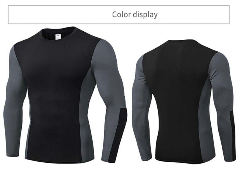 custom mens long sleeve training tops manufacturer