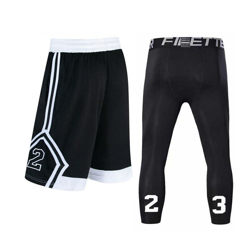 black extra long basketball shorts with pockets