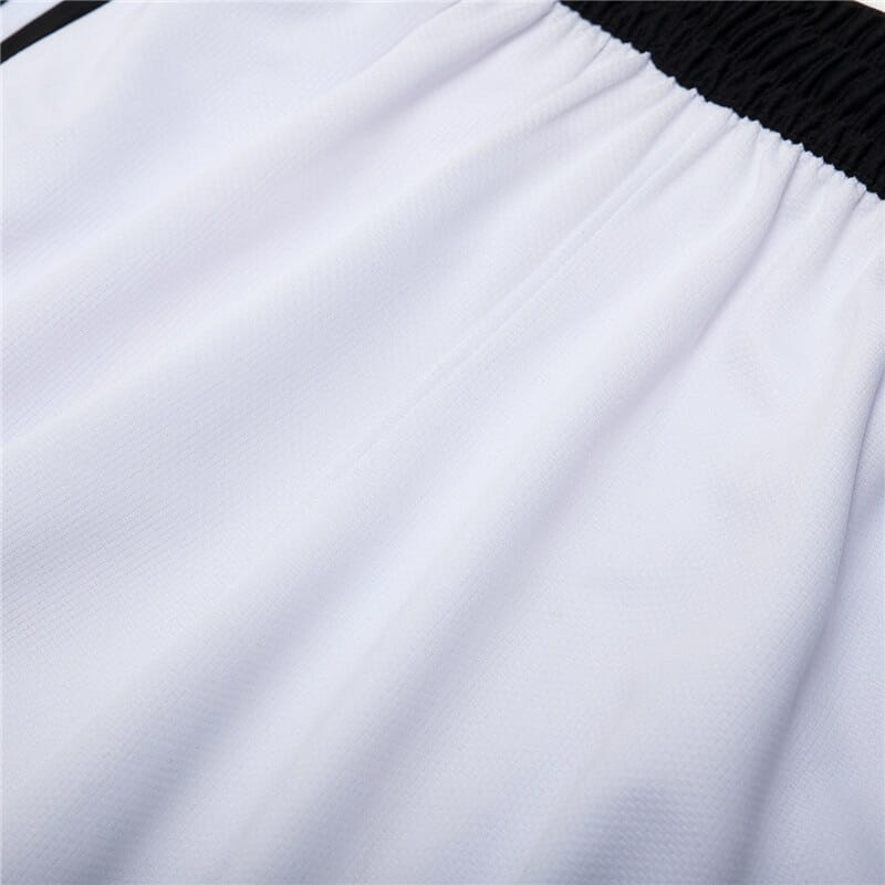 men's extra long basketball shorts with pockets white