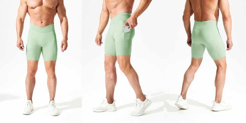 pantalón corto de running para hombre con bolsillos laterales fabricante