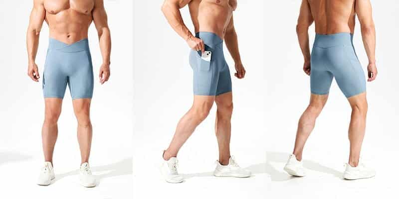 running men's shorts with side pockets wholesale