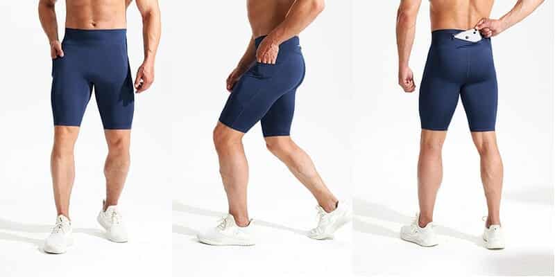 custom mens running shorts with zipper pocket factory