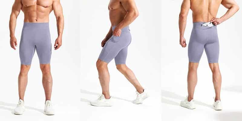 custom mens running shorts with zipper pocket manufacturer in China