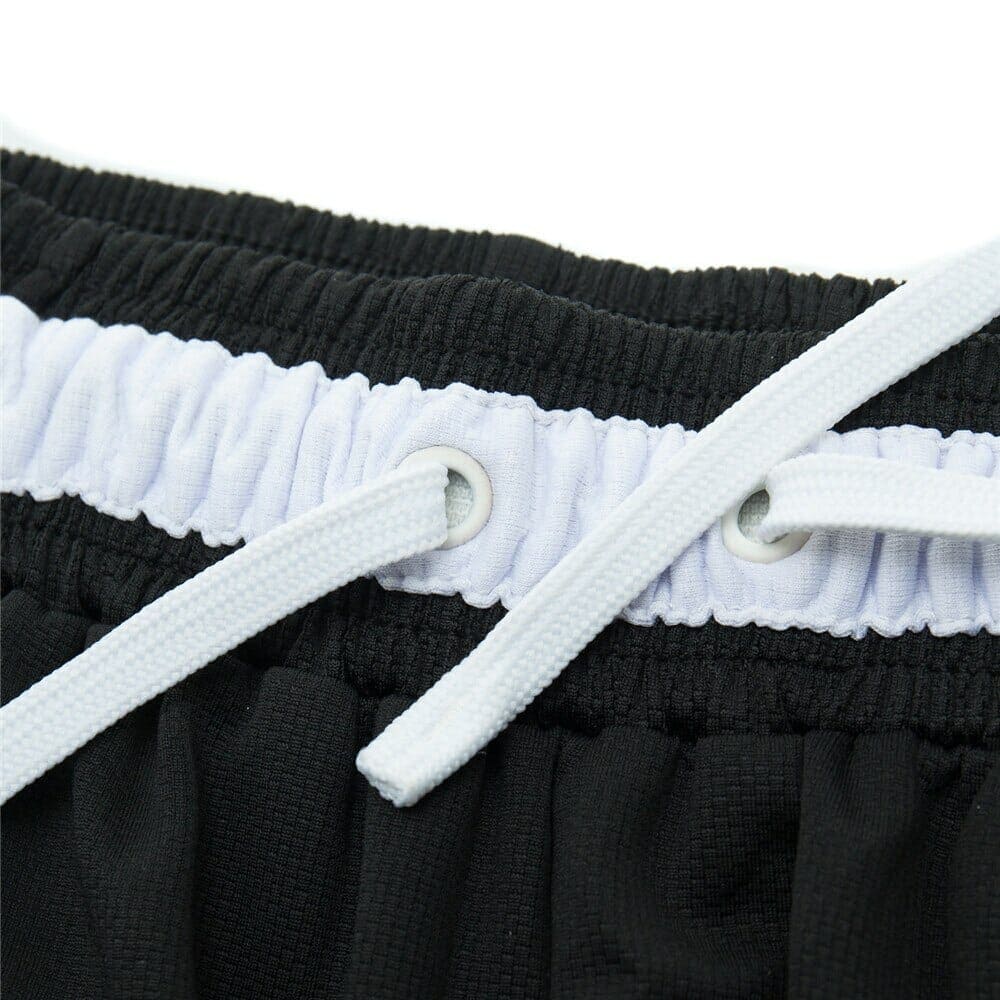 black white basketball shorts loose wholesale