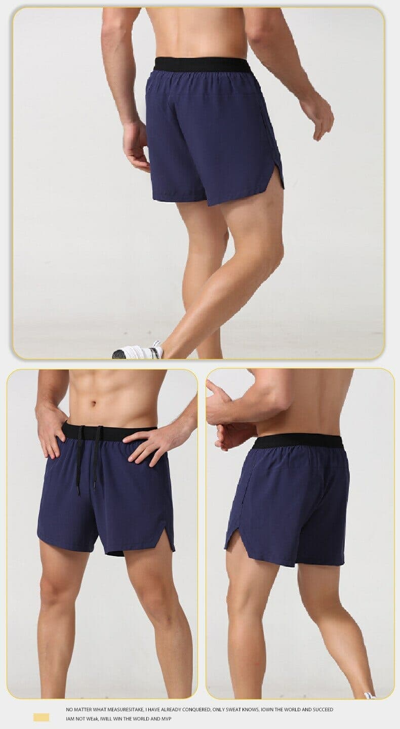 black mens short length shorts