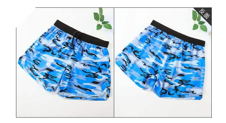 custom blue mens short length shorts