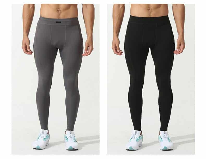 custom men's running leggings with pockets wholesale