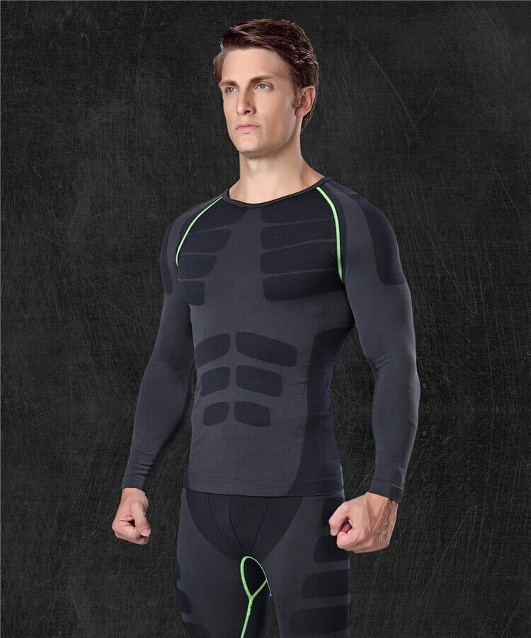 custom mens long sleeve compression shirts manufacturer